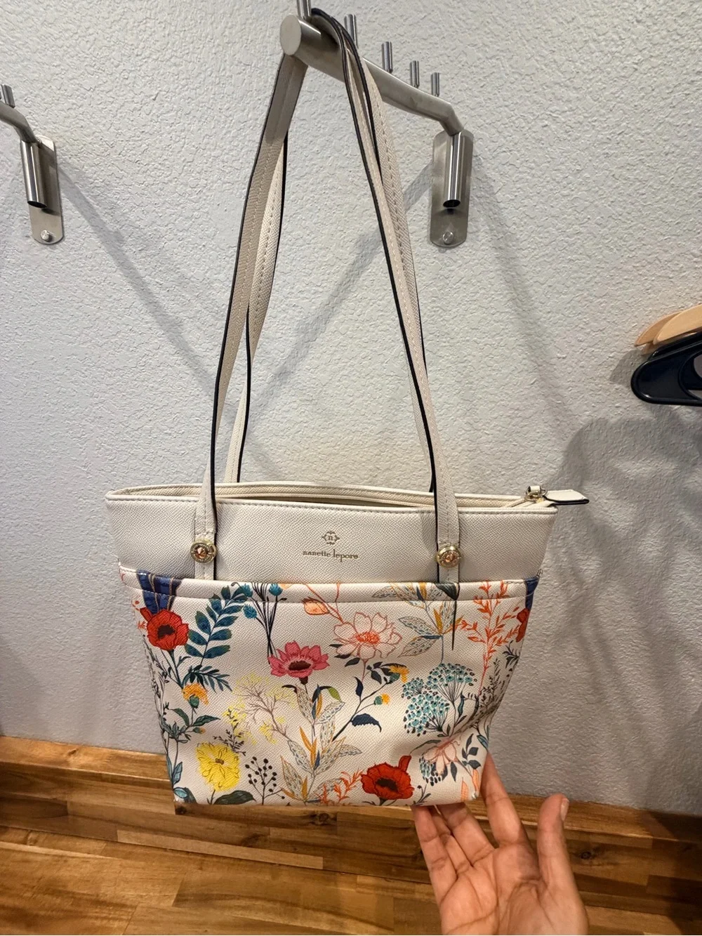 Seychelles Floral Cream Tote Bag